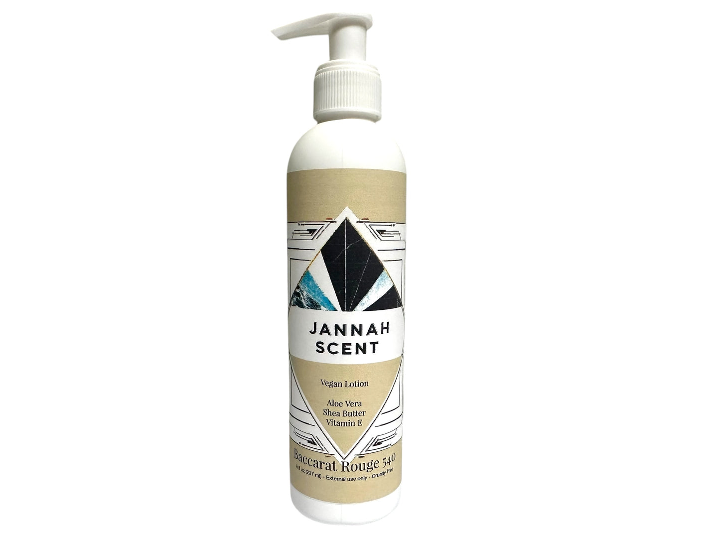 Jannah Scent, Scented Vegan Lotion, Front View